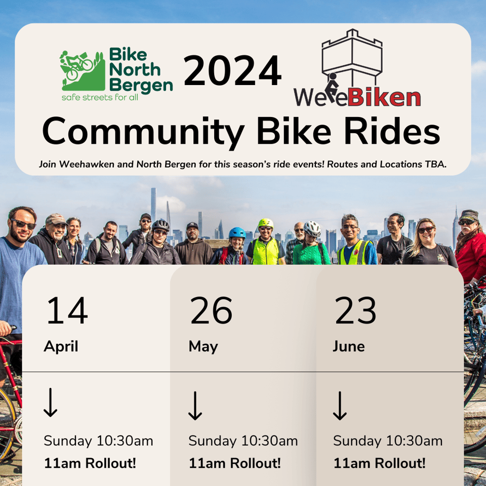 a poster for a community bike ride