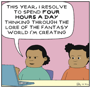 two young Black girls sitting in front of a laptop. One says