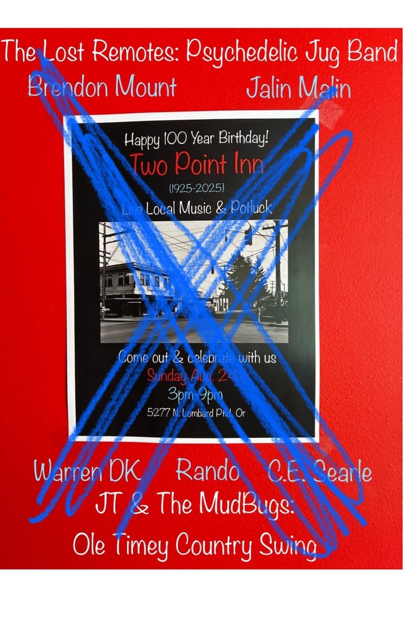 a flyer for a local music gig