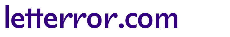 The word "letterror.com" set in LTR Limited Grotesque.