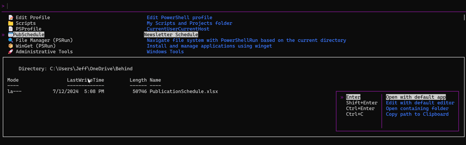 Adding a custom favorite file
