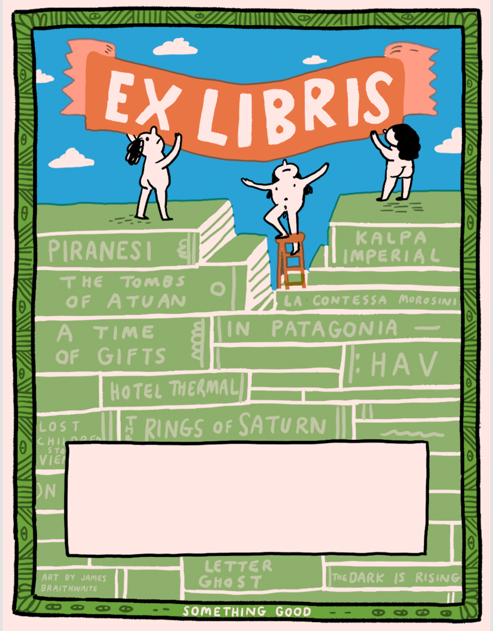 The bookplate in question