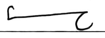 Teeline Shorthand for 'control'