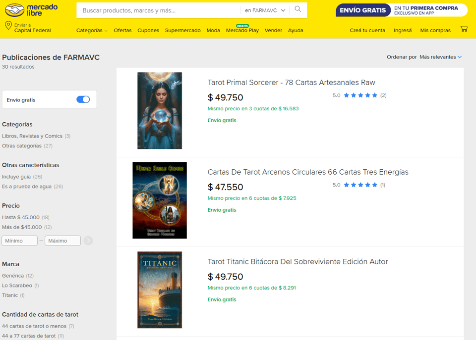 Farmavc en Mercadolibre