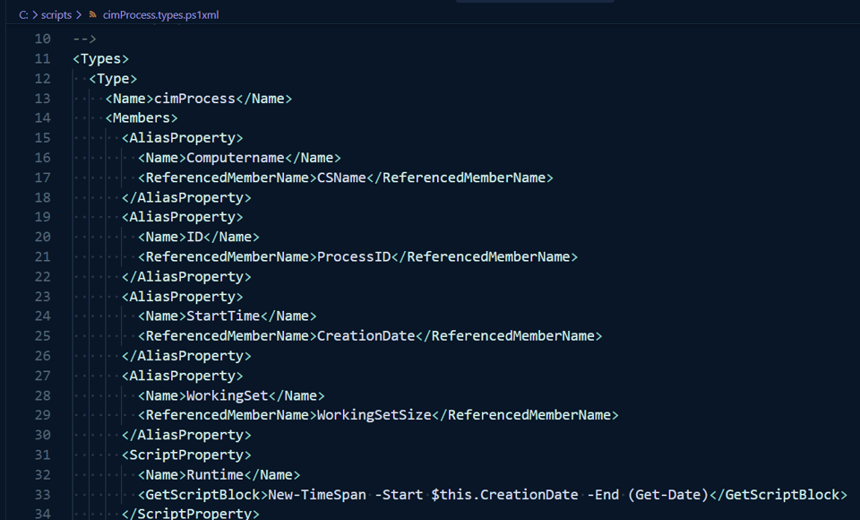 Extending the CimProcess Object