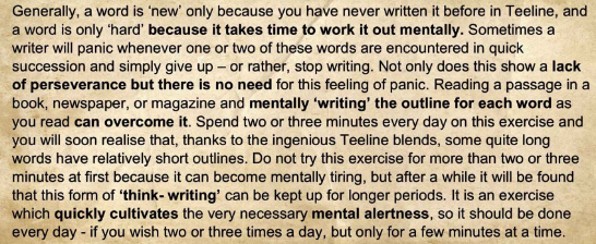 Think-writing and Teeline