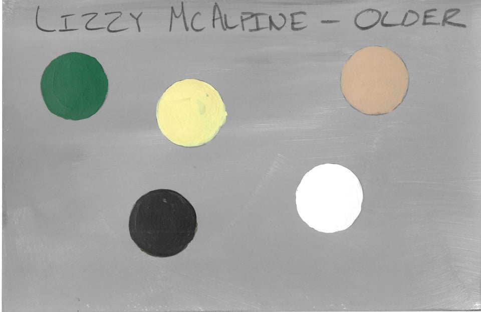 Color palette for Lizzy McAlpine’s album Older