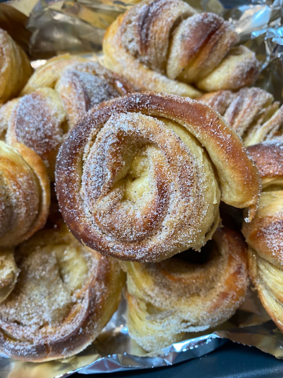 Misshapen but delicious cardamon buns