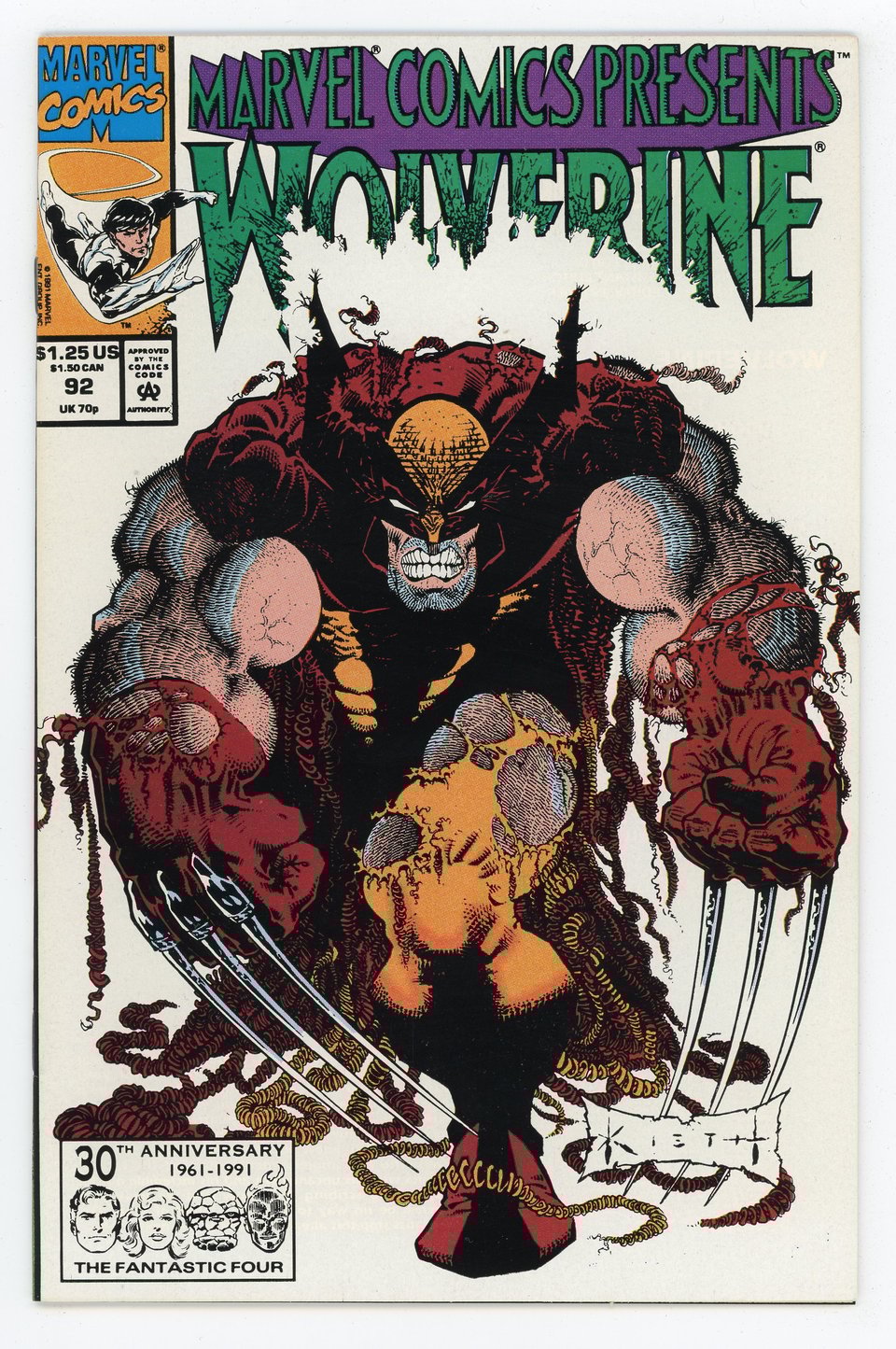 marvel comics presents #92, art by sam kieth, marvel comics