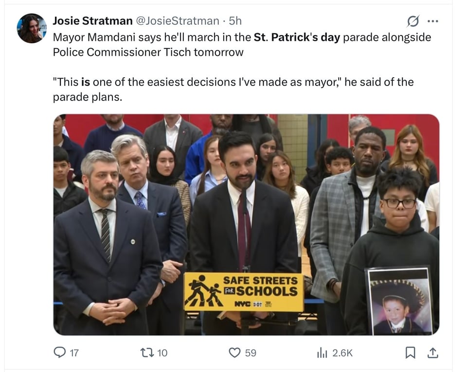 St Patrick’s Day - A holiday of one of America’s immigrant groups that the whole country celebrates.