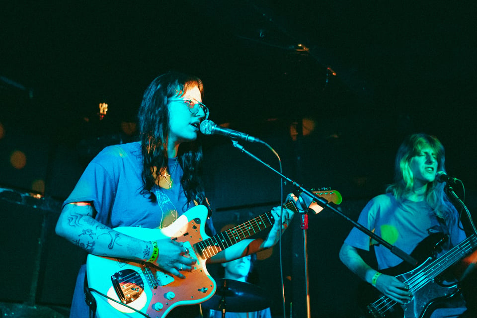 Claire and Lotus on stage