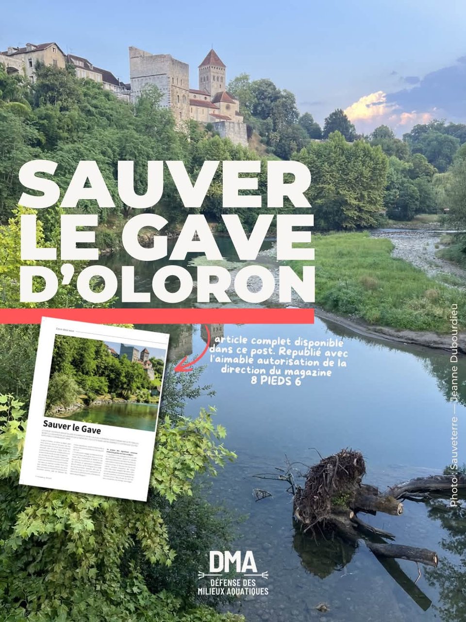 Si le magazine 8 pieds 6 s'adresse à une minorité de vrais amoureux des rivières et des poissons, son article sur la compétence GEMAPI devrait retenir l'attention de tous.
https://www.facebook.com/photo?fbid=1057199756839133&set=pcb.1057202363505539