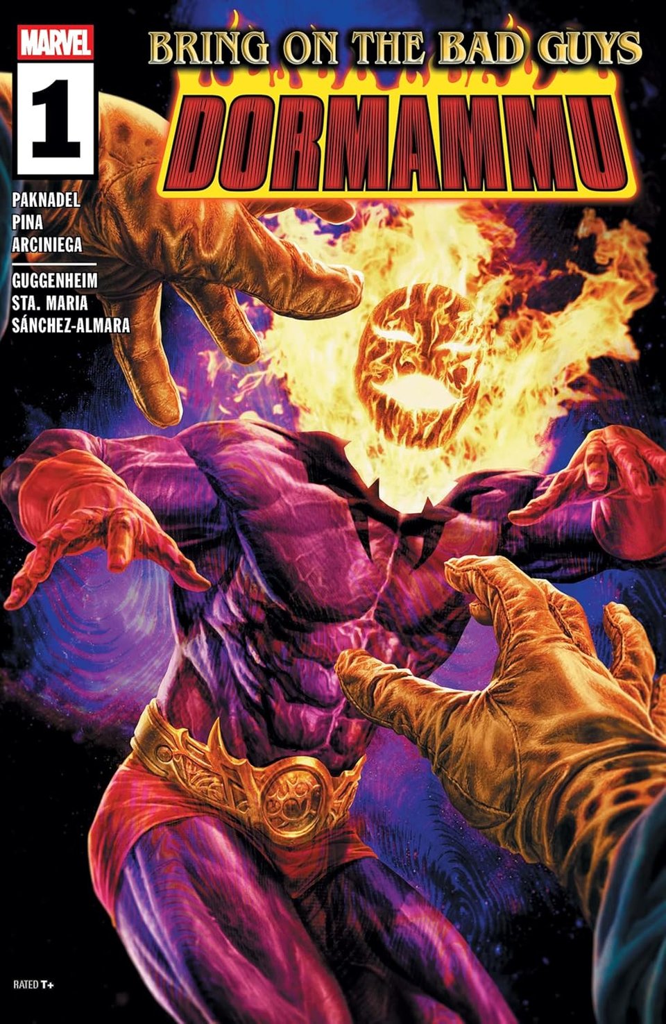 the cover to bring on the bad guys: dormammu form marvel comics