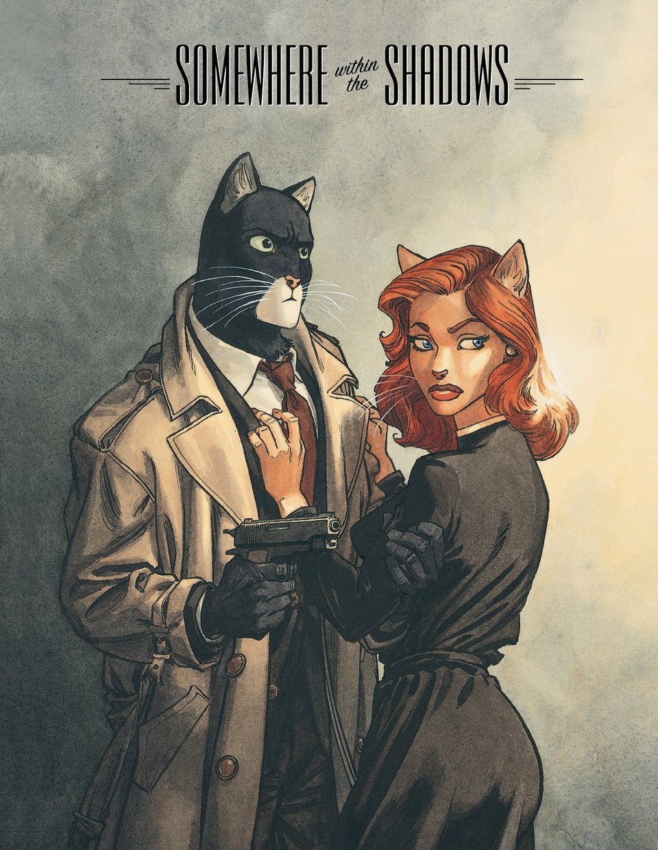 Blacksad cover for Somewhere Within the Shadows