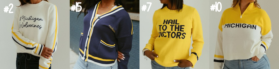 The last four sweaters from Ferne Boutique