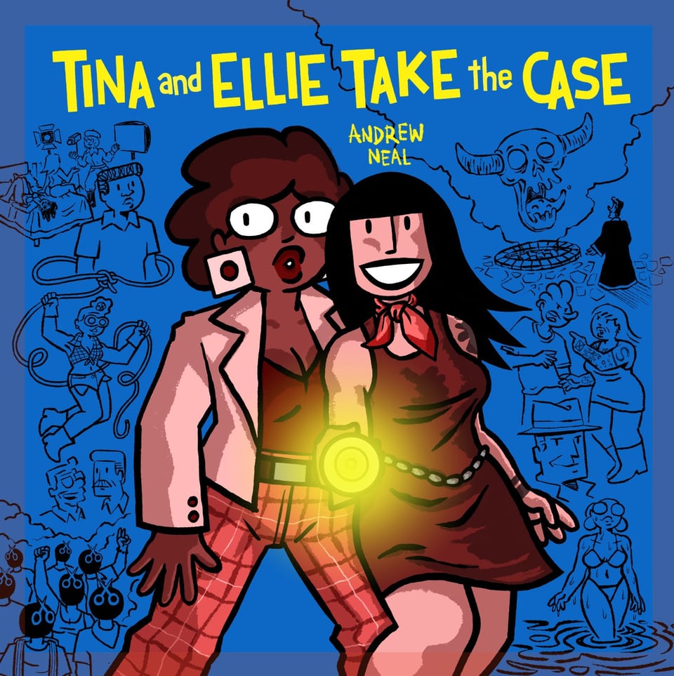 Cover in Progress for Tina and Ellie Take the Case.