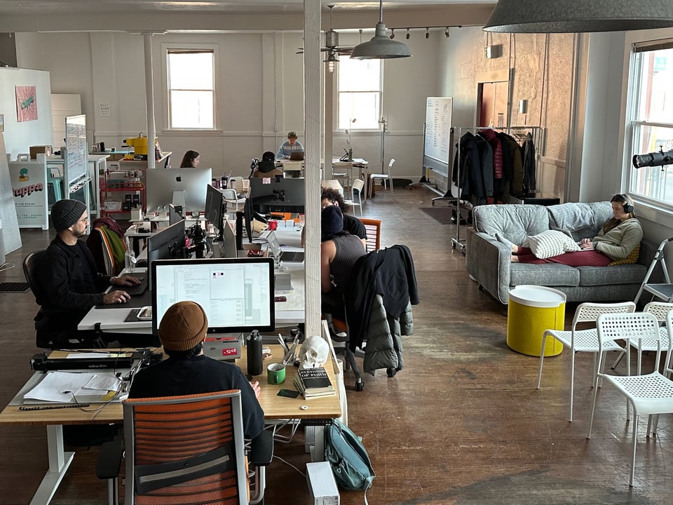 A workday at The Company.