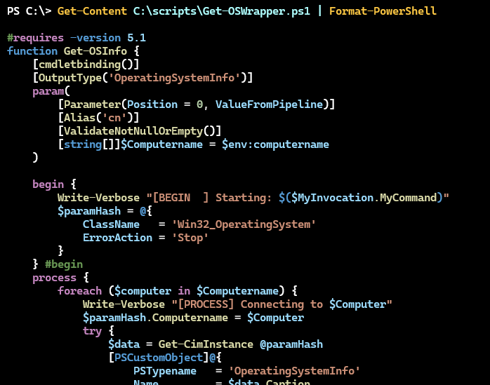 Format-PowerShell