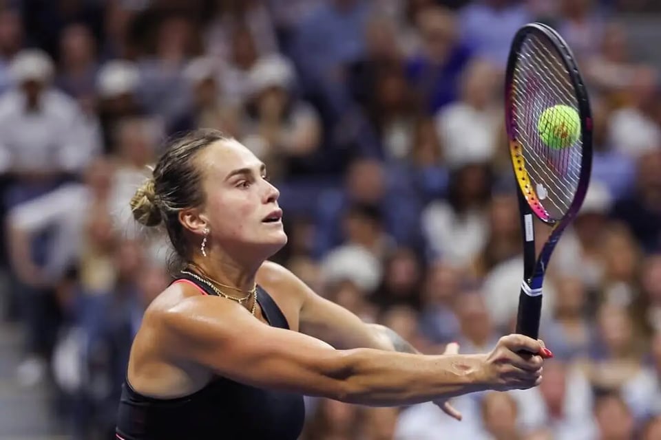 #1 in the world. Aryna Sabalenka from Belarus. Defending champion.