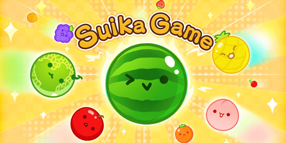 Colourful smiling fruit.