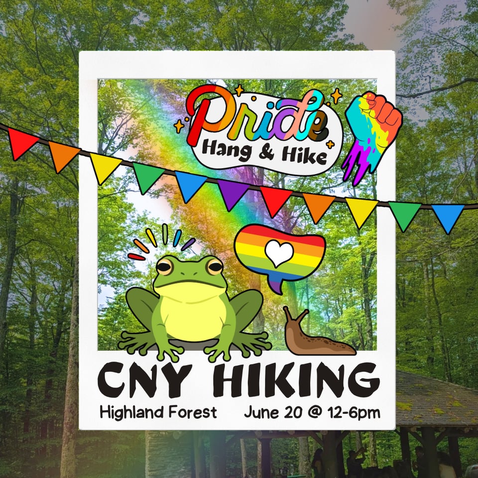 🌈 Upcoming Pride Hang & Hike at Highland Forest! 6/20 from 12-6PM