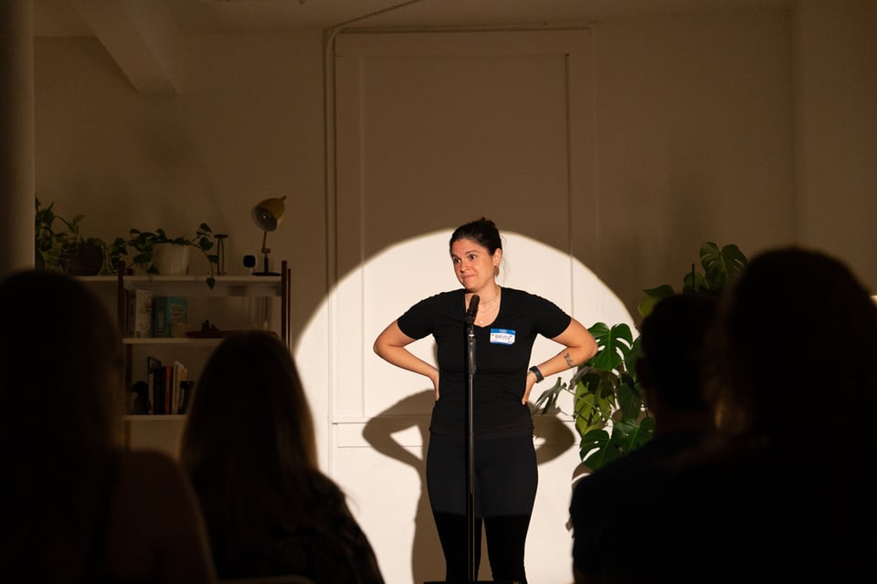 Bryn on stage in her first Glint appearance.