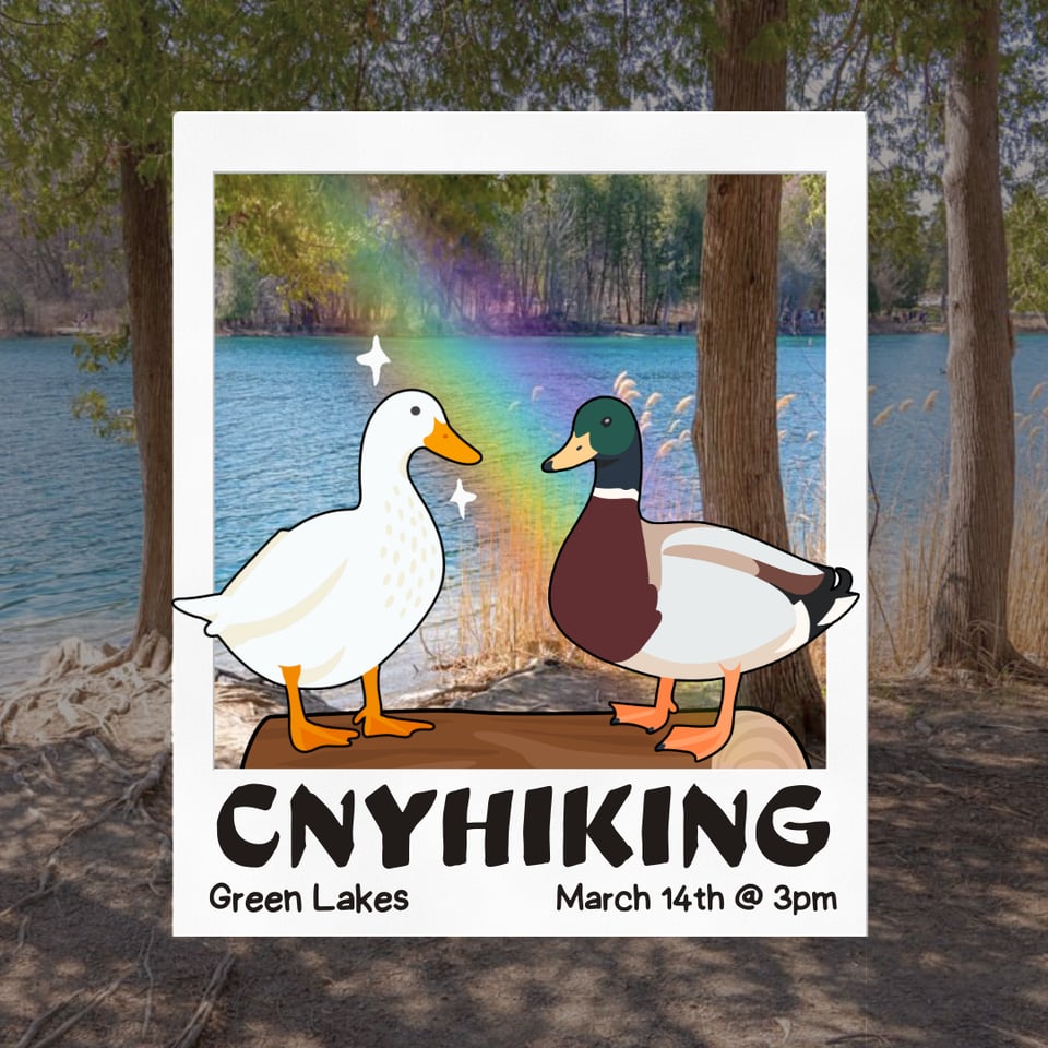 🌈 Upcoming Hike at Green Lakes! 3/14 @ 3PM