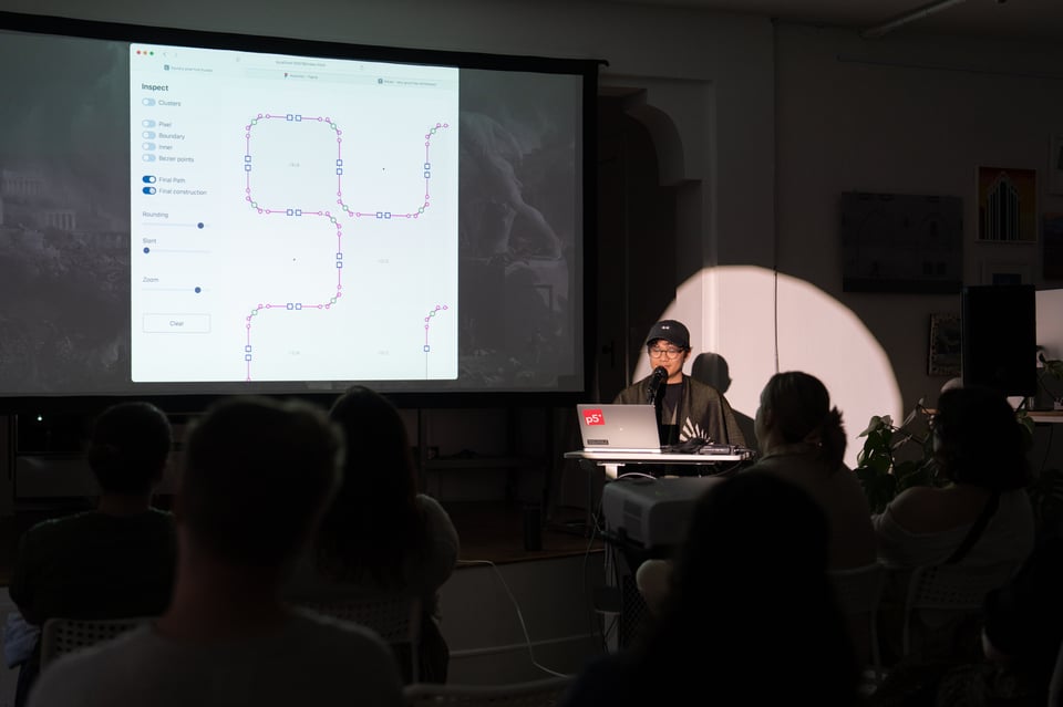 Norton presenting at In The Making.