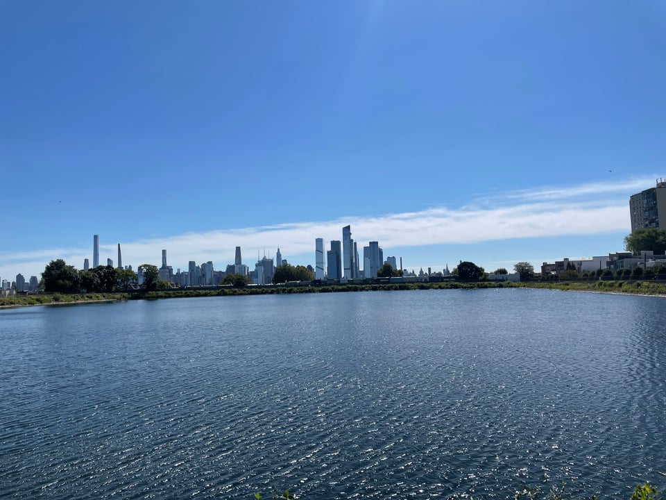 A beautiful day at the Weehawken Reservoir Park