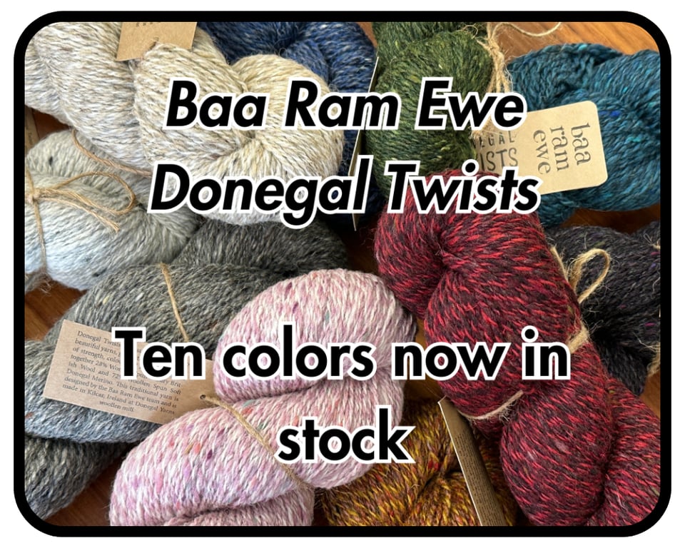 baa ram ewe donegal twists - a really cute tweedy yarn