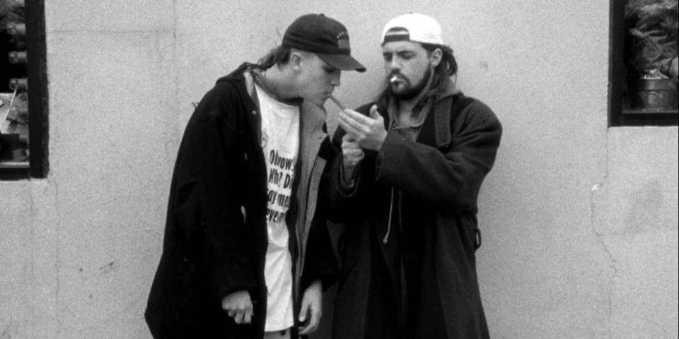 Jay and Silent Bob in Clerks.
