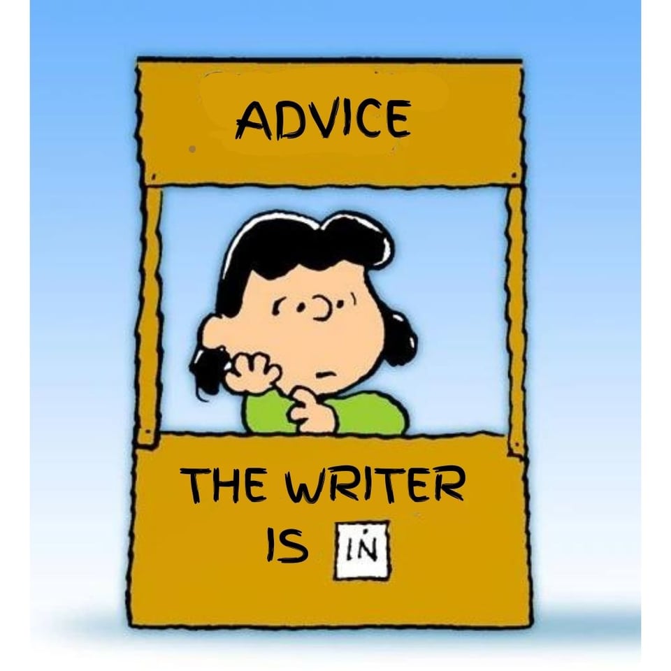 Lucy's psychiatry booth from Charles Schulz's comic strip Peanuts, with the sign saying