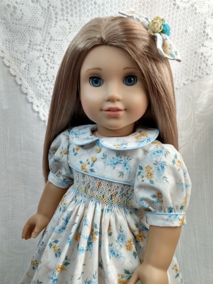 Smocked dress for AG doll
