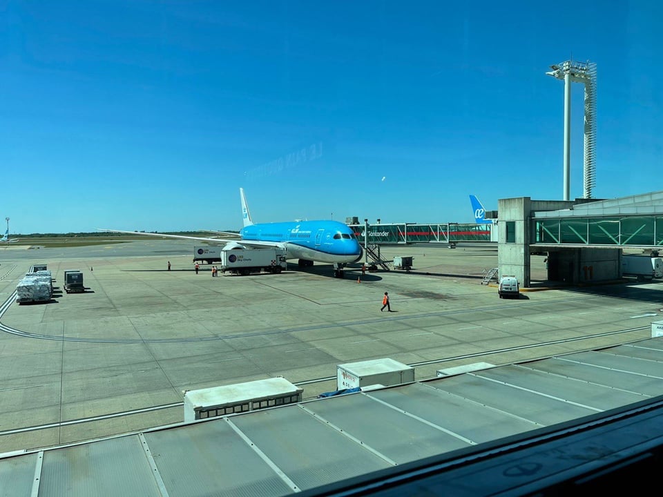 View of an airplane from the window