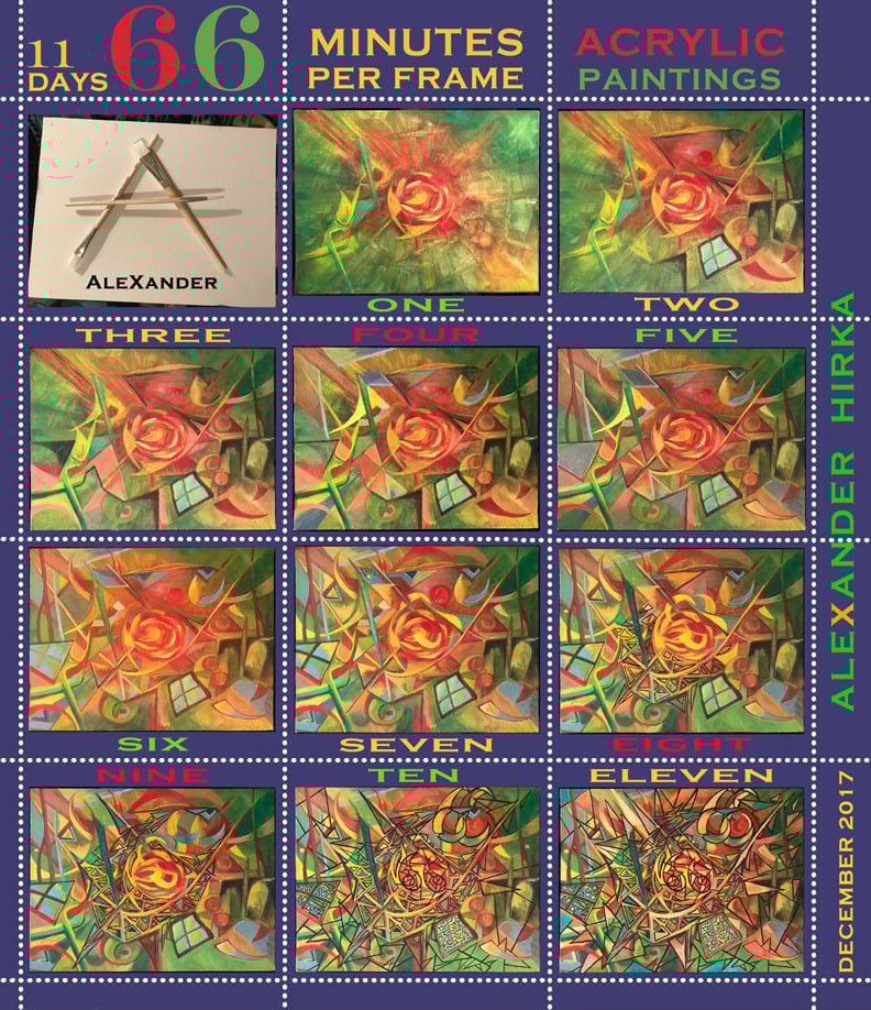 Two Paintings In Motion