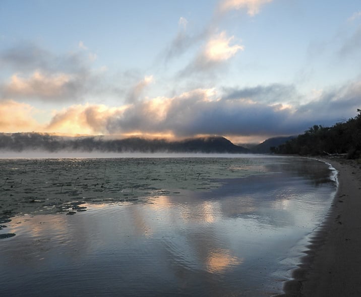A late summer dawn at Sand Point. Those of you who get up very, very early see the most beautiful things. Thank you for taking pictures of them for the rest of us! :)  / Photo by Steve Dietz