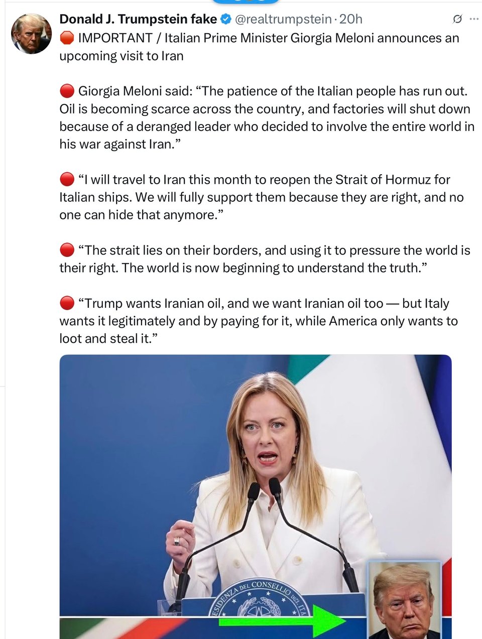 italy stands with Iran