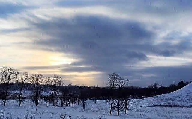 Winter’s last gasp, in a previous March in the park. / Photo by Pamela Miller