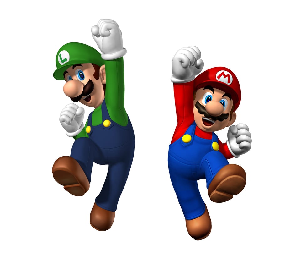A picture of the famous Super Mario Bros.
