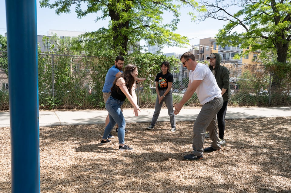 People playing the game “Wah”.