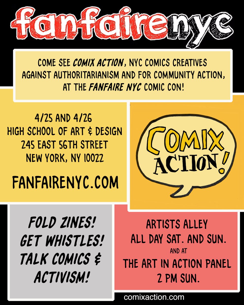 Comix Action at FanFaire NYC this weekend!