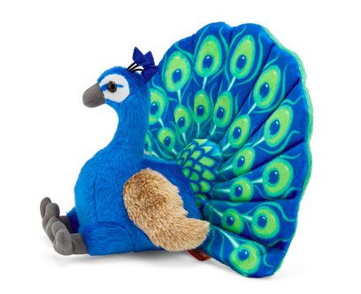 an image of a plush toy that looks like a peacock