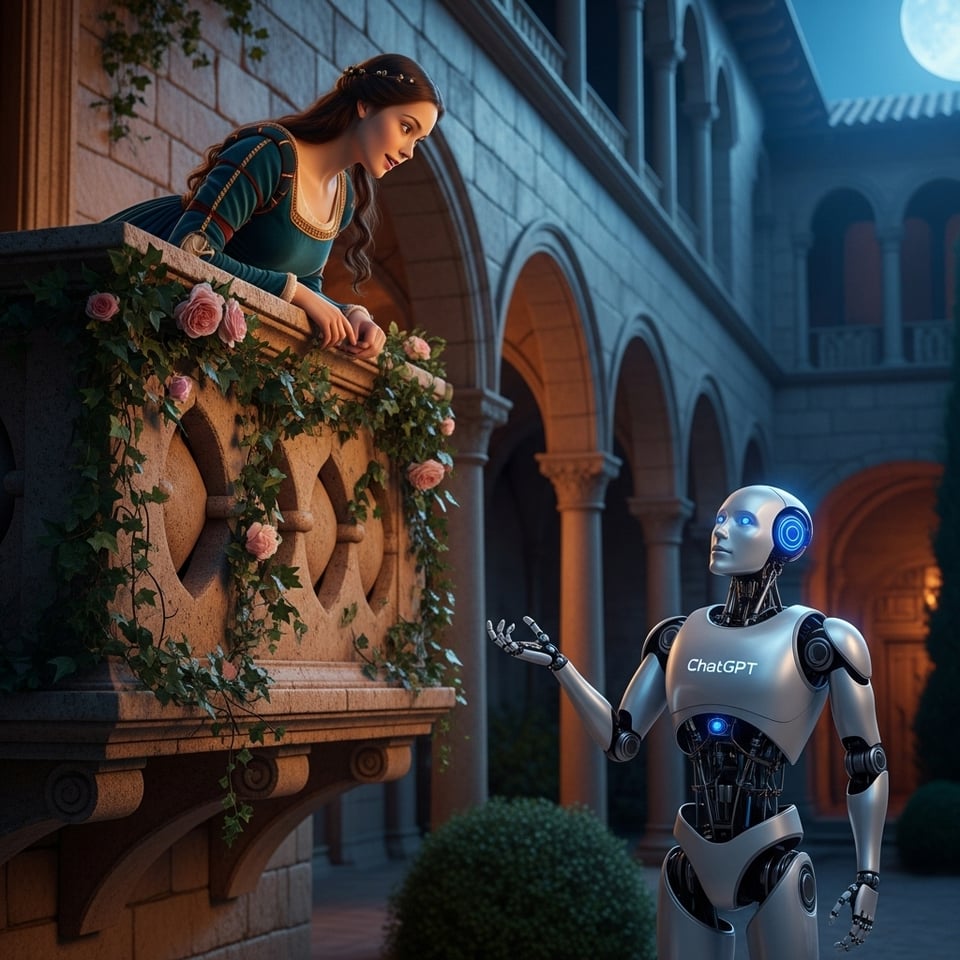 Romeo (ChatGPT) corteja a Julieta
