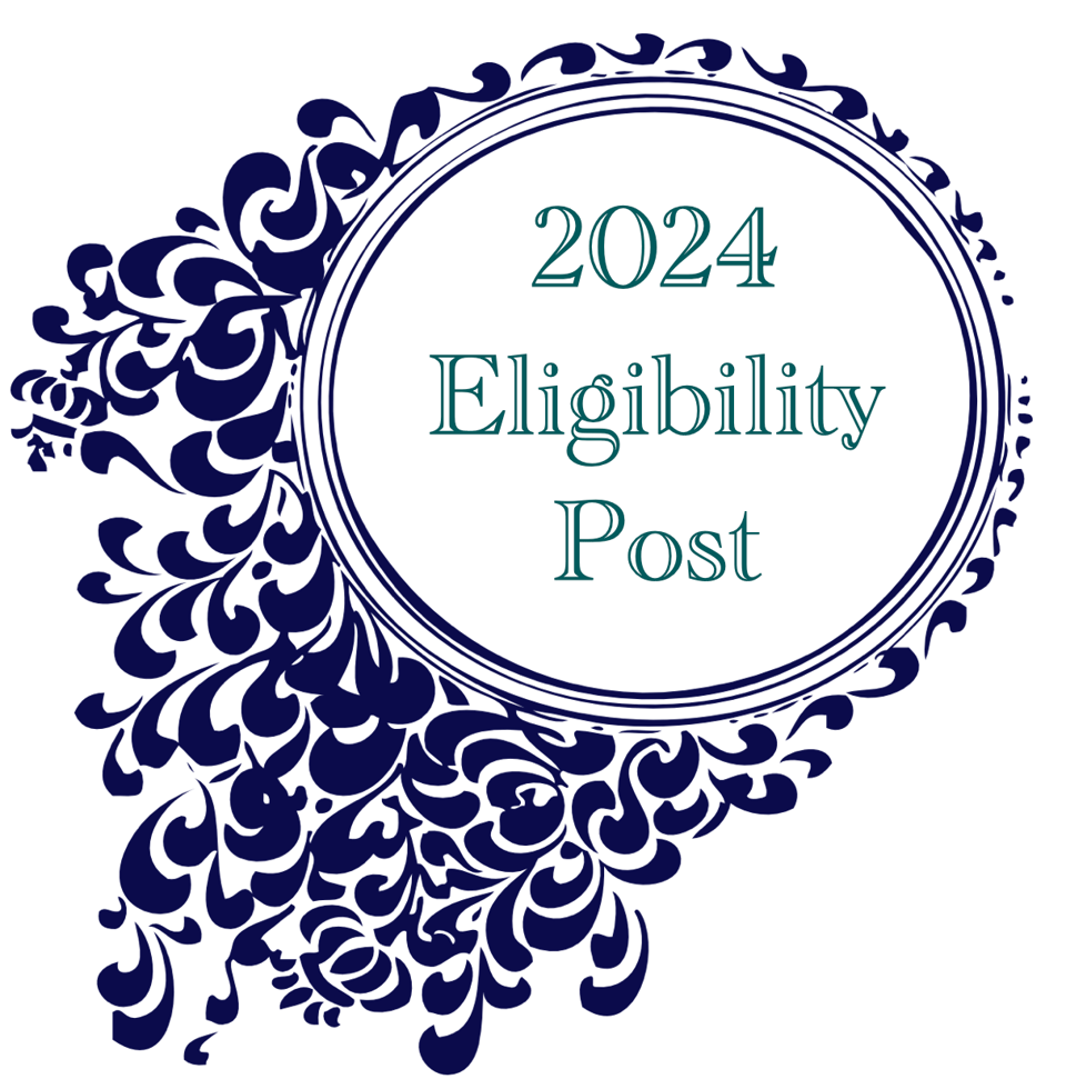 The words "2024 Eligibility Post" on a fancy, swirly graphic.