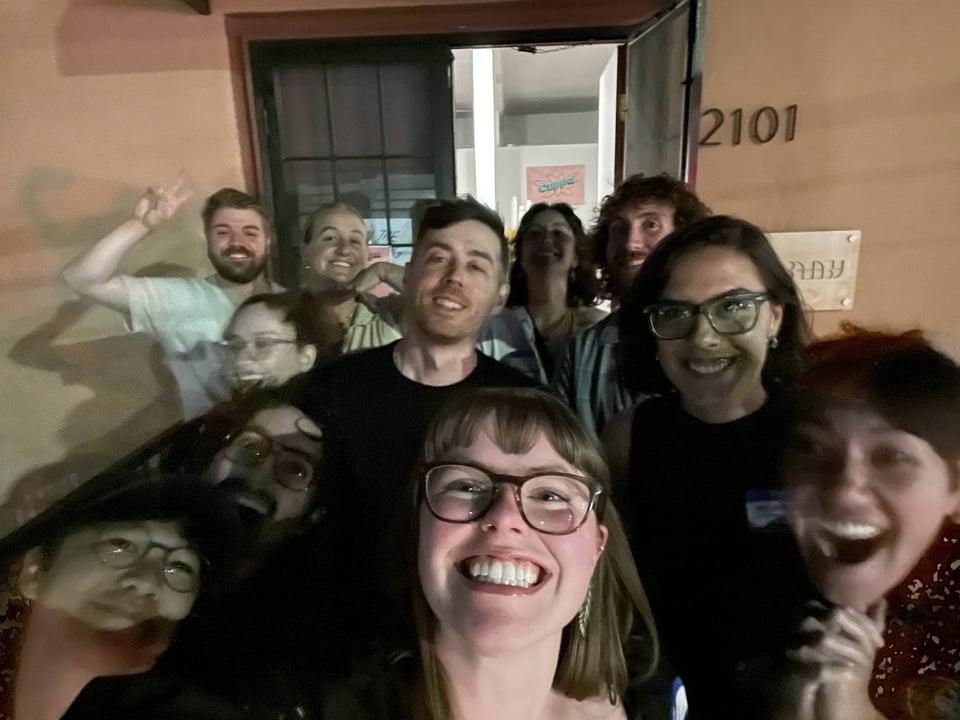 A selfie on the porch.