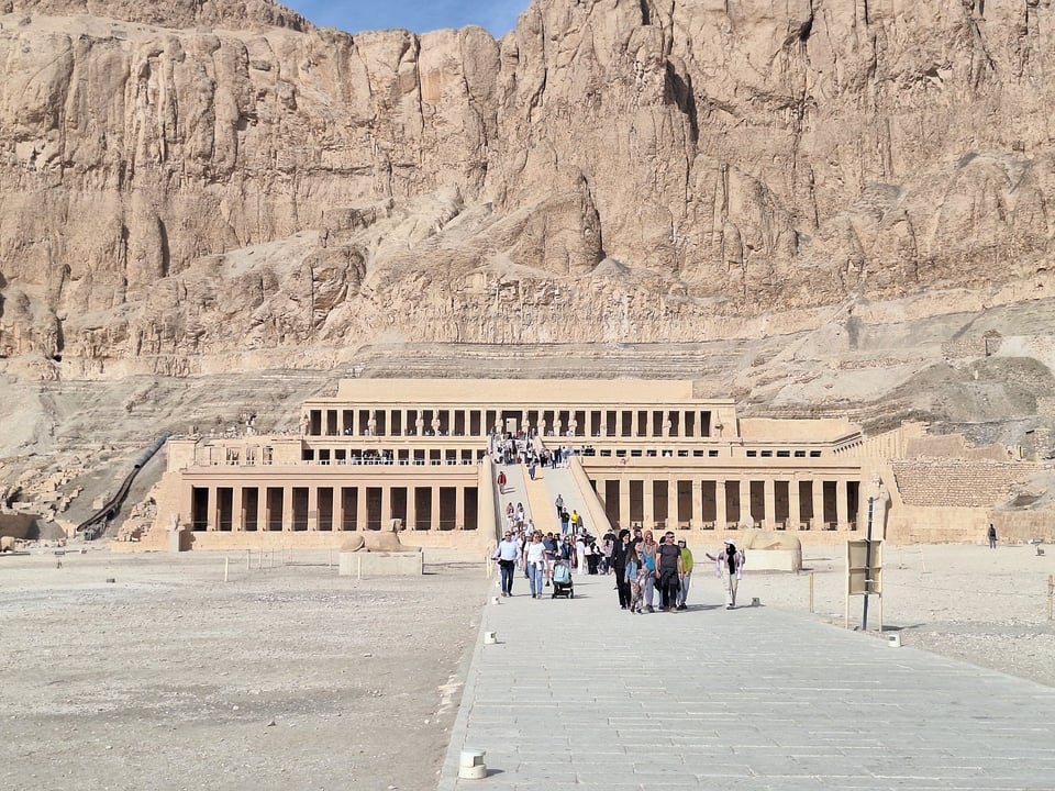 Mortuary Temple of Hatshepsut from a distance
