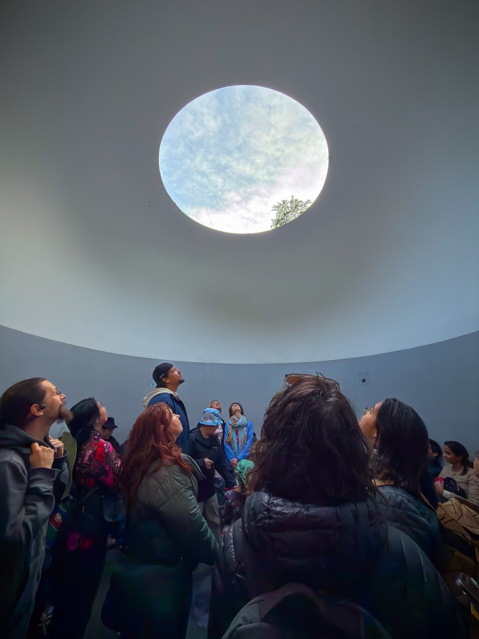 Explorers appreciating the Turrell