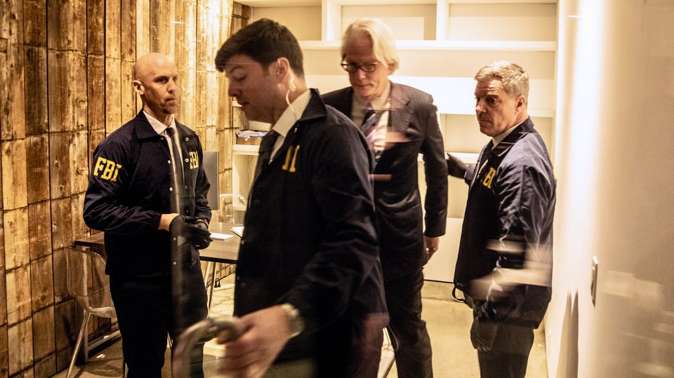 Art Collector is arrested and removed from his office