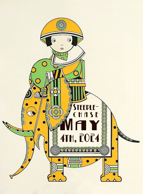 Poster for Steeplechase based off old illustration