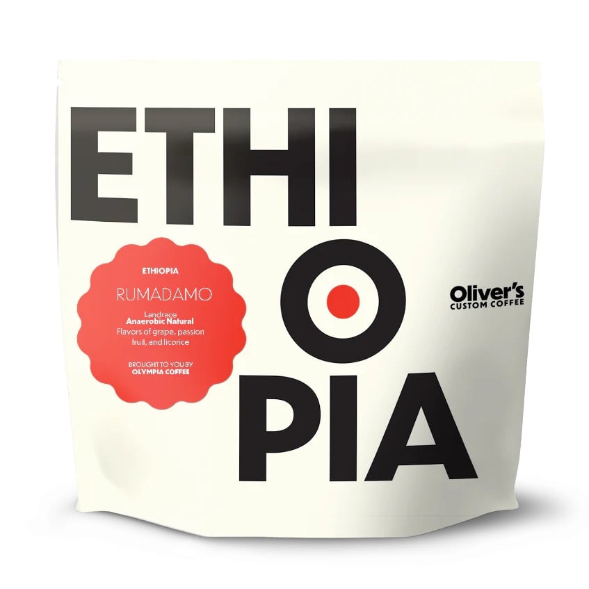 Ethiopia coffee packaging from Oliver’s
